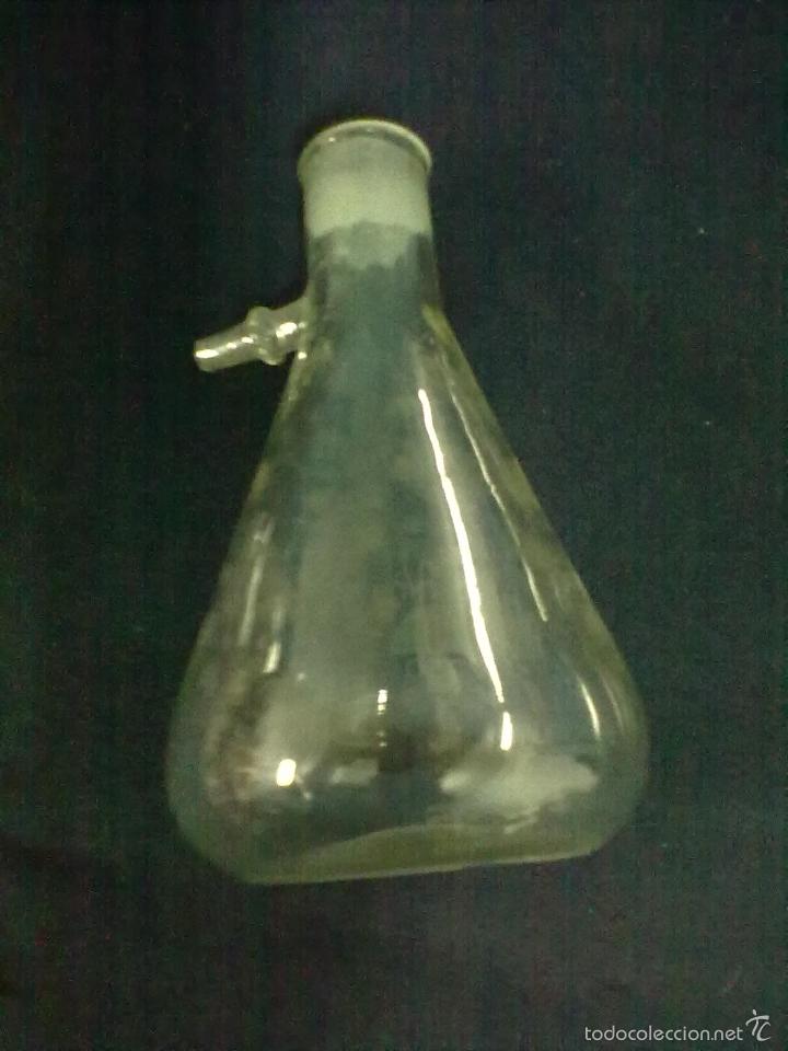 Antig&uuml;edades: KITASATO CRISTAL LABORATORIO MATRAZ ELGOR - Foto 2