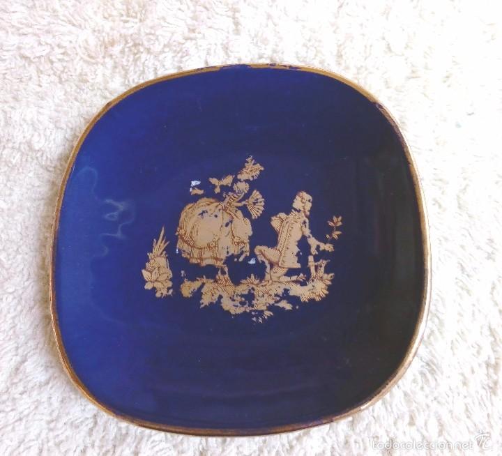 Antig&uuml;edades: plato peque&ntilde;o Limoges - Foto 1