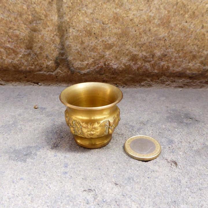 Antig&uuml;edades: Miniatura de Almirez o Mortero en bronce - Foto 1