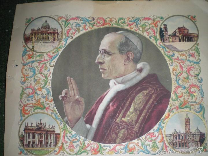 Antiques: BENDICION PAPAL A&Ntilde;O 1950 PARA LA FAMILIA JOSE CHAMORRO Y SRA.