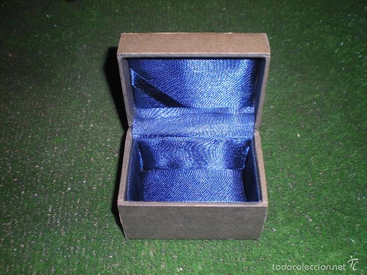 Antig&uuml;edades: CAJA CARTON JOYERO CON FORRO INTERIOR Y CIERRE AUTOMATICO