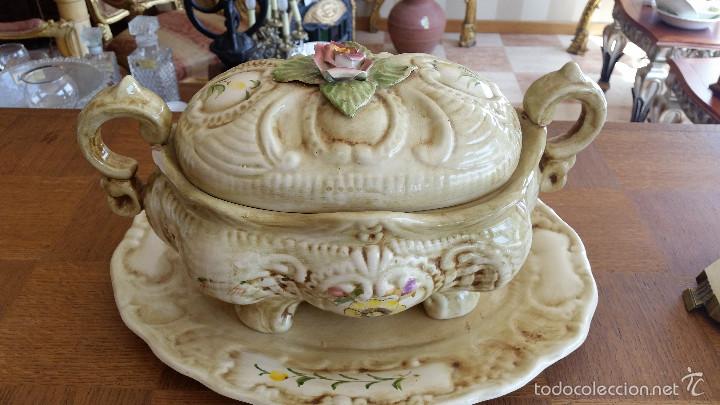 Antig&uuml;edades: SOPERA DE PORCELANA ANTIGUA - Foto 1