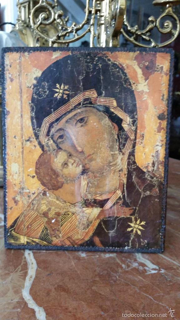 Antig&uuml;edades: TABLA VIRGEN MUY ANTIGUA - Foto 1