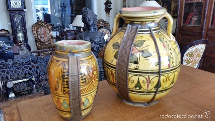 Antig&uuml;edades: PAREJA DE JARRONES FIRMADOS - Foto 1