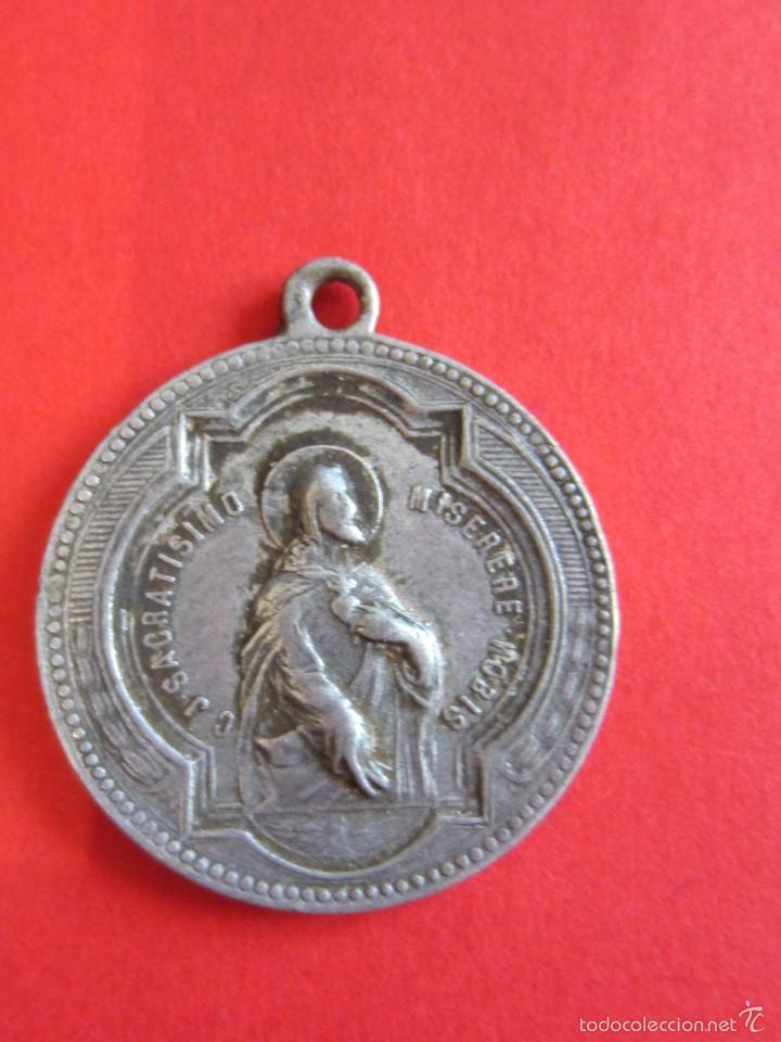 Antig&uuml;edades: Medalla S. Corazon de Maria. - Foto 2