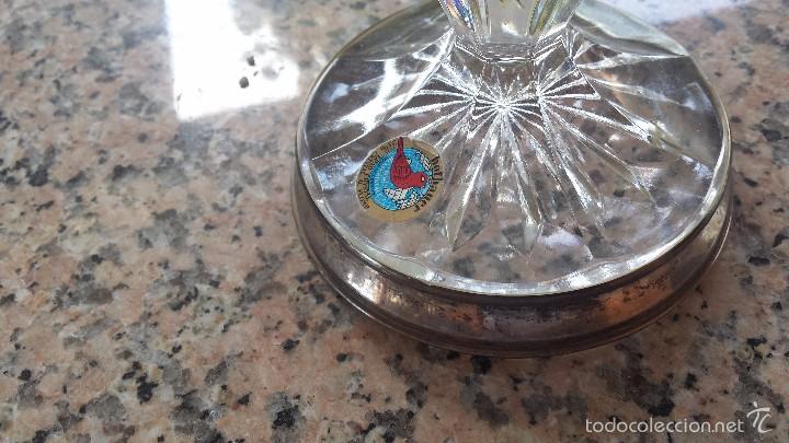Antig&uuml;edades: antiguo jarron o florero con pie de plata - Foto 4