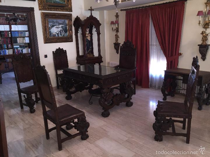 Antig&uuml;edades: DESPACHO ANTIGUO RENACIMIENTO NOGAL - Foto 2