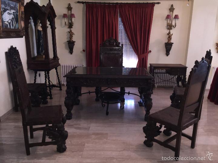 Antig&uuml;edades: DESPACHO ANTIGUO RENACIMIENTO NOGAL - Foto 9