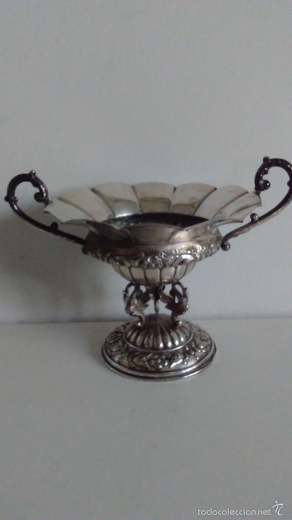 Antig&uuml;edades: Bonito centro de mesa en forma de copa - Foto 4