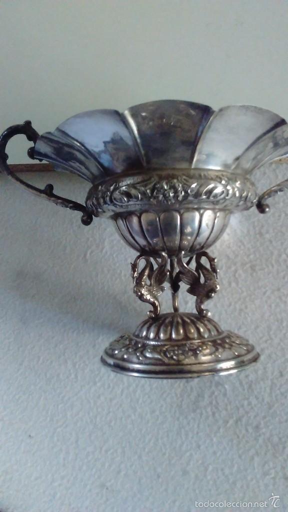 Antig&uuml;edades: Bonito centro de mesa en forma de copa - Foto 13