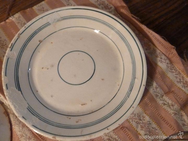 Antig&uuml;edades: CINCO PLATOS DE LOZA - Foto 5