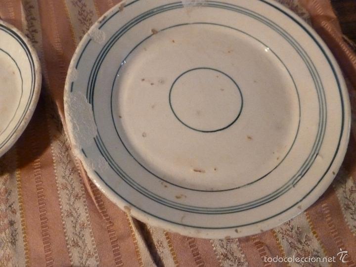 Antig&uuml;edades: CINCO PLATOS DE LOZA - Foto 9