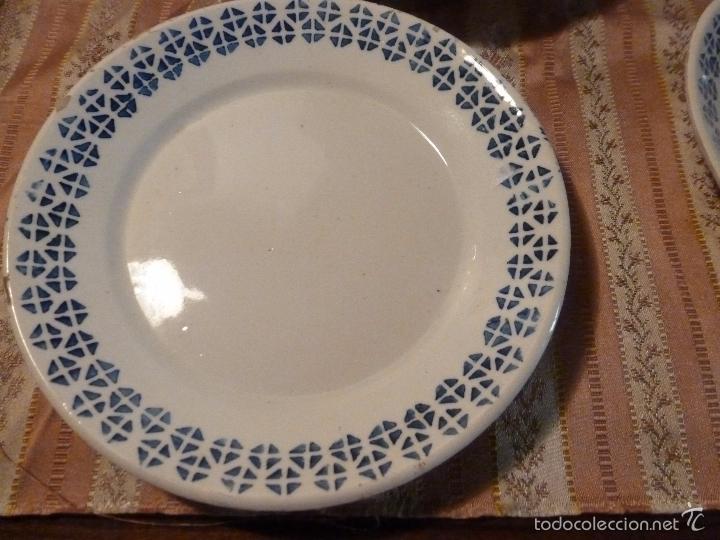 Antig&uuml;edades: CINCO PLATOS DE LOZA - Foto 12