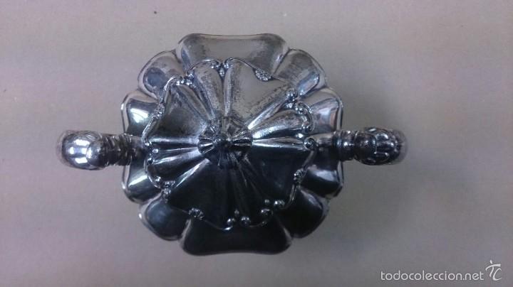Antig&uuml;edades: Recipiente en metal plateado - Foto 5