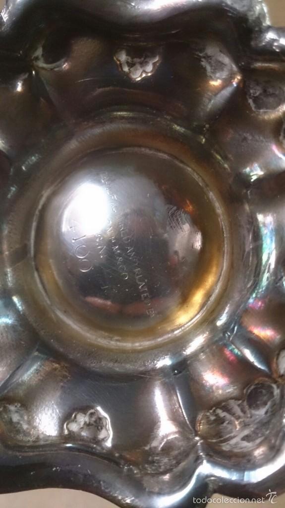 Antig&uuml;edades: Recipiente en metal plateado - Foto 9