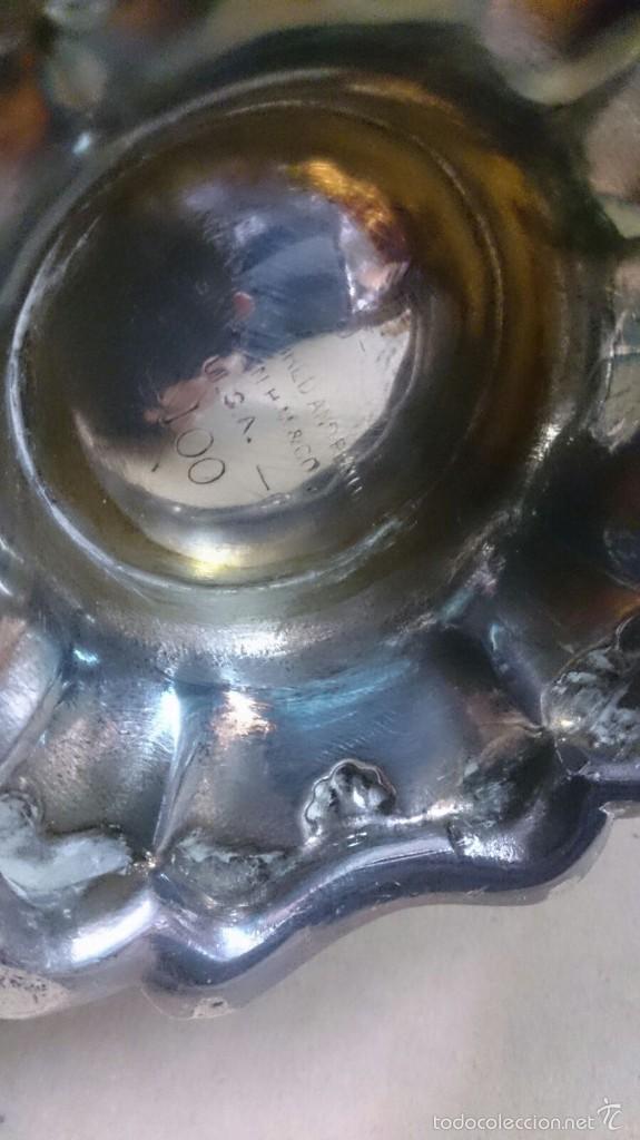 Antig&uuml;edades: Recipiente en metal plateado - Foto 12