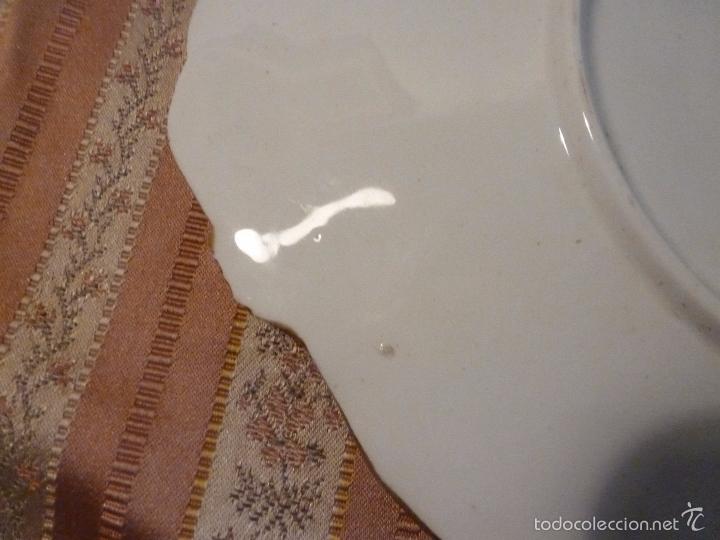 Antig&uuml;edades: PLATO DE PORCELANA Y ORO - Foto 2