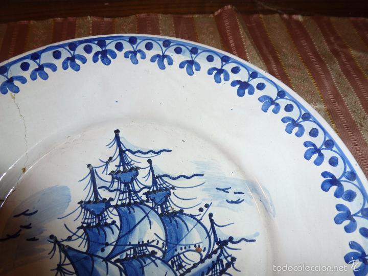 Antig&uuml;edades: PLATO DE CERAMICA BARCO - Foto 6