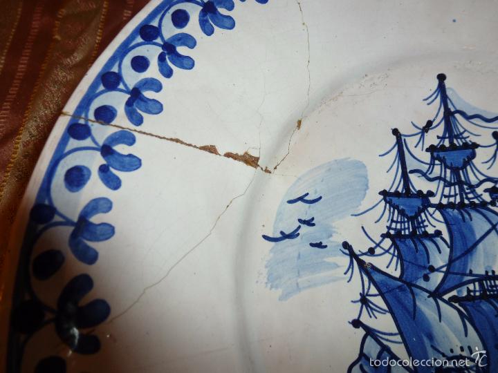 Antig&uuml;edades: PLATO DE CERAMICA BARCO - Foto 7