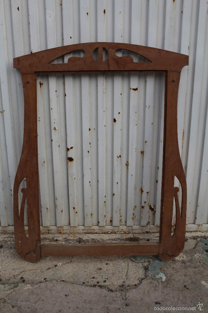 Antig&uuml;edades: marco modernista antiguo en madera - Foto 3