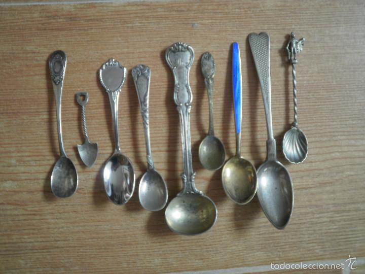 Antig&uuml;edades: Lote de cucharillas. - Foto 1