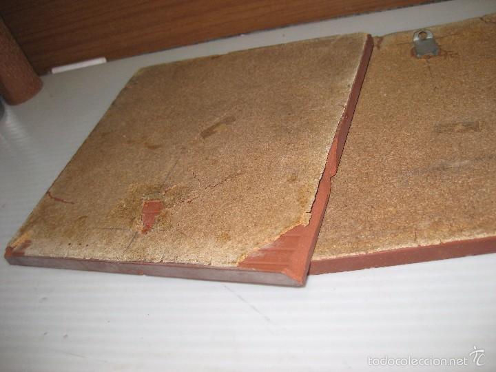 Antig&uuml;edades: 2 baldosas barro y cer&aacute;mica. - Foto 2