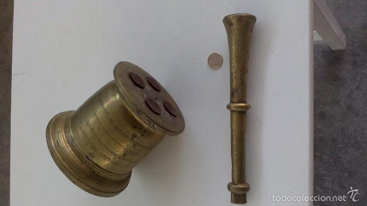 Antig&uuml;edades: antiguo almirez  de grandes dimensiones - Foto 7