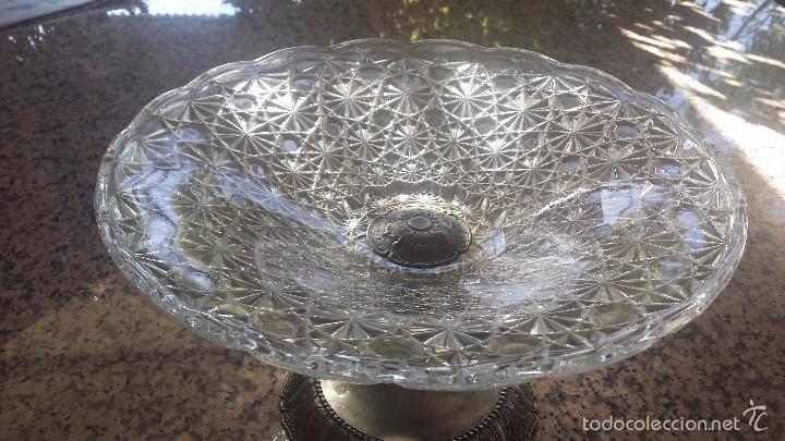 Antig&uuml;edades: ANTIGUO CENTRO DE MESA EN CRISTAL - Foto 2