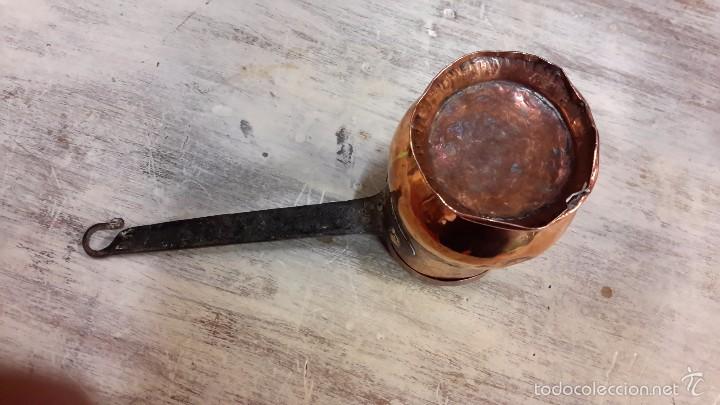 Antig&uuml;edades: CHOCOLATERA EN COBRE MARTILLADO - Foto 6
