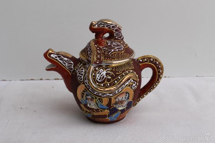 Antig&uuml;edades: JUEGO DE CAFE SATSUMA DE 9 SERVICIOS - Foto 5