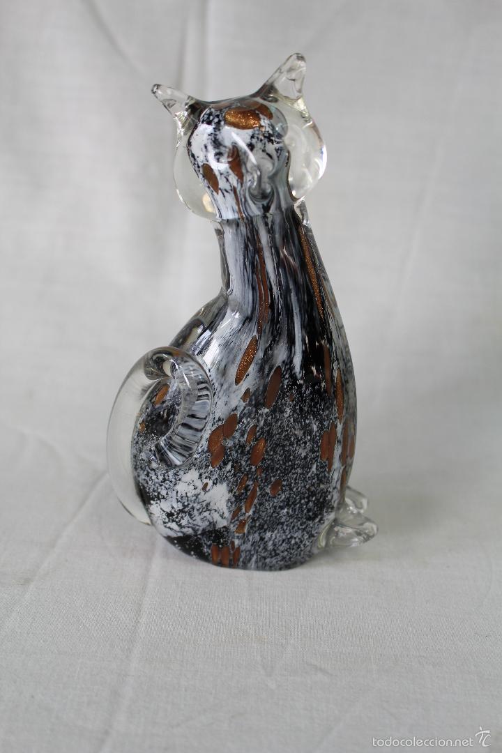 Antig&uuml;edades: gato en cristal de murano - Foto 1