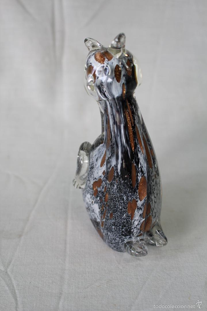 Antig&uuml;edades: gato en cristal de murano - Foto 3