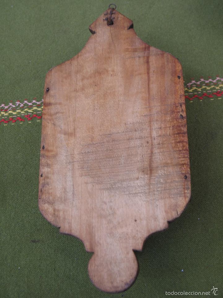 Antig&uuml;edades: ALMIRECERO DE MADERA Y ALMIREZ CON MANO, EN BRONCE. - Foto 7