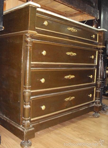 Antig&uuml;edades: C&oacute;moda antigua isabelina - Foto 1
