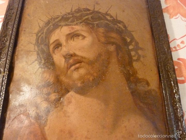Antig&uuml;edades: LAMINA RELIGIOSA DE CRISTO - Foto 4