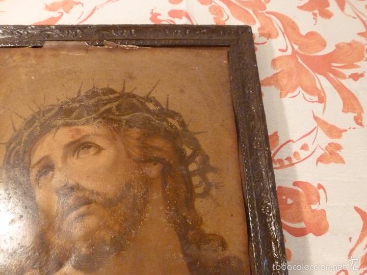 Antig&uuml;edades: LAMINA RELIGIOSA DE CRISTO - Foto 6