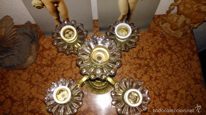 Antig&uuml;edades: Bonito candelabro electrificado - Foto 4