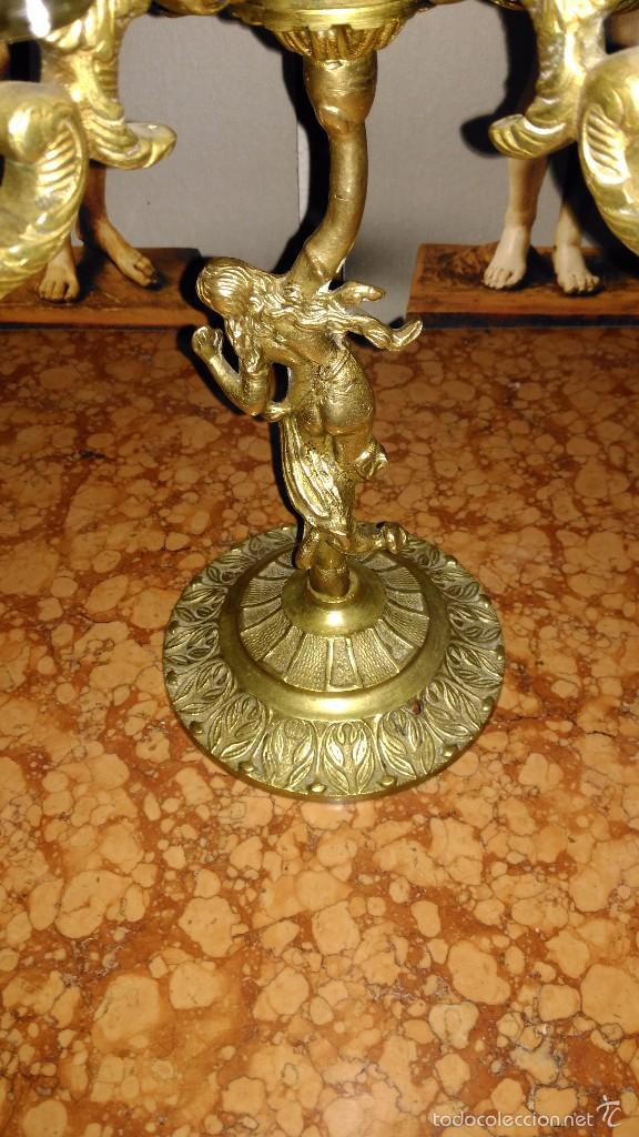 Antig&uuml;edades: Bonito candelabro electrificado - Foto 6