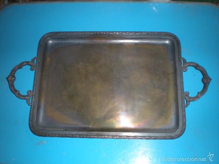 Antig&uuml;edades: BANDEJA DE ACERO DECOLORADA - Foto 1