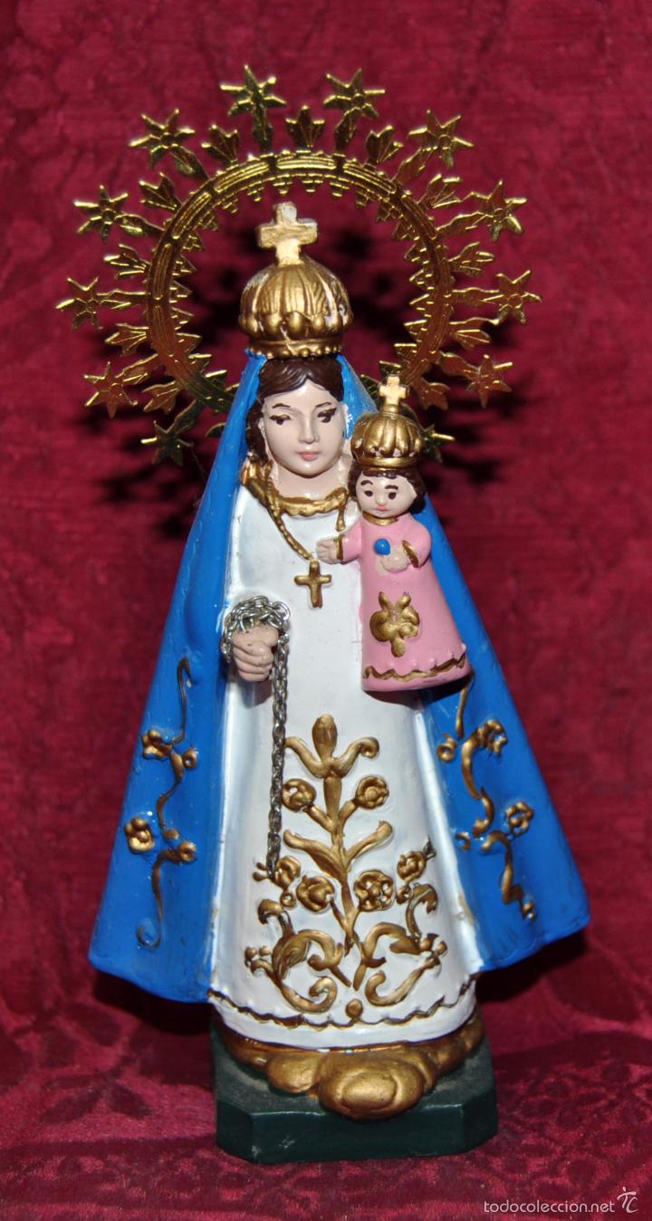 Antig&uuml;edades: VIRGEN CON NI&Ntilde;O REALIZADA EN PL&Aacute;STICO - Foto 1
