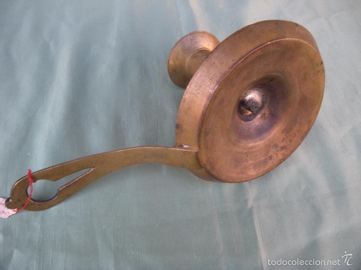 Antig&uuml;edades: ANTIGUA PALMATORIA DE BRONCE PARA VELA. - Foto 3