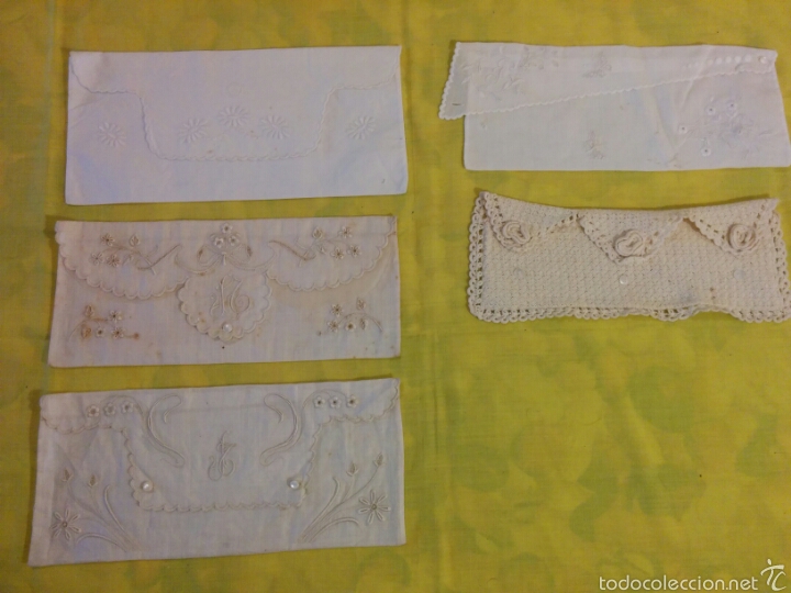 Antiguidades: Bolso higi&eacute;nicos de mano - cartera hilo bordado antiguo