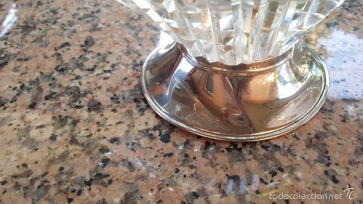 Antig&uuml;edades: antiguo centro de mesa en cristal - Foto 4