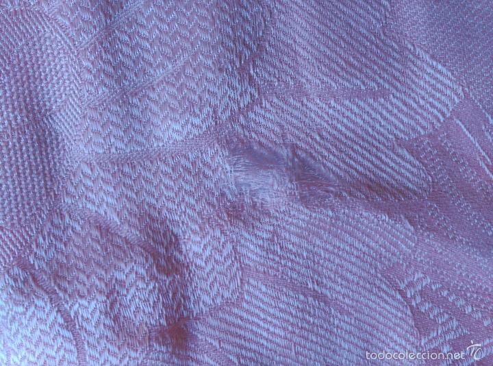 Antigüedades: Colcha antigua rosa de algodón - Foto 15 - 57383166