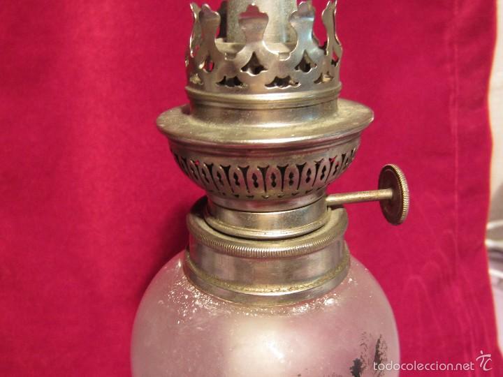 Antig&uuml;edades: quinqu&eacute; de calamina y cristal - Foto 3