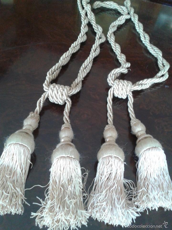 Antig&uuml;edades: BONITO RECOGECORTINAS DE MADERA. - Foto 1