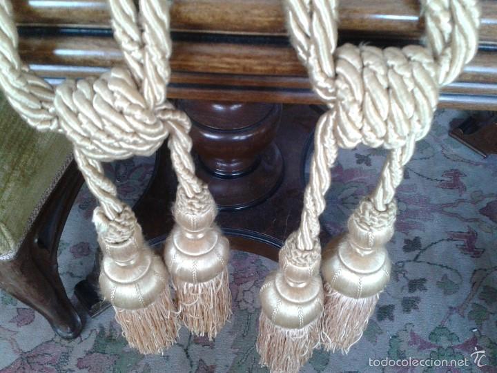Antig&uuml;edades: BONITO RECOGECORTINAS DE MADERA. - Foto 4