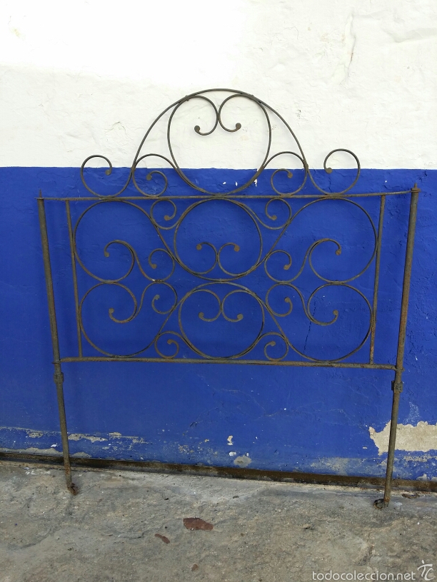 Antig&uuml;edades: Cabezal de forja. Para cama de 80. - Foto 2