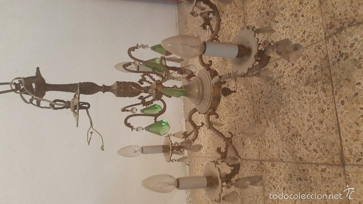 Antig&uuml;edades: LAMPARA BRONCE - Foto 2
