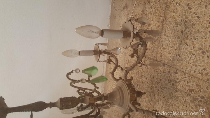 Antig&uuml;edades: LAMPARA BRONCE - Foto 3